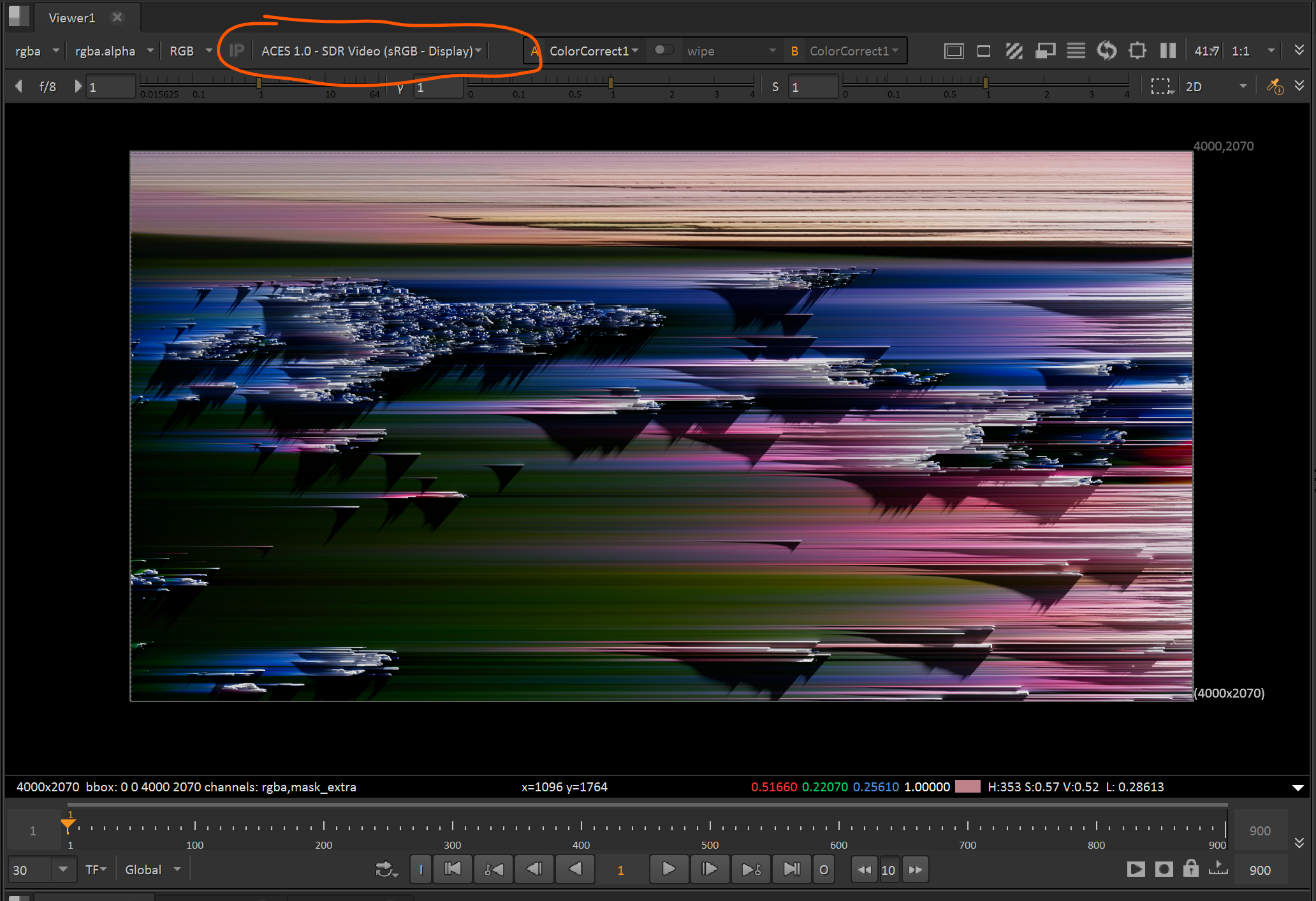 Nuke viewport tone-mapping